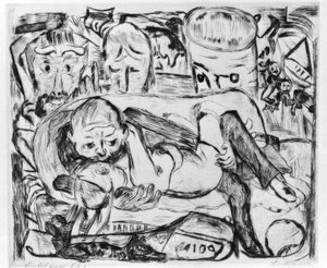 Liebespaar II od Max Beckmann
