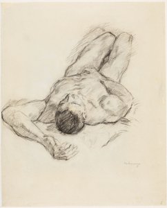 Ležící mužský akt od Max Beckmann