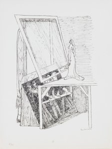 Magic Mirror, deska 13 z portfolia „Den a sen“ od Max Beckmann
