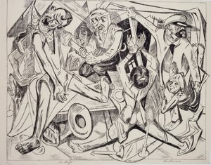 Malepatrus, od Maxe Beckmanna (1884-1950), litografie. Německo, 20. století. od Max Beckmann