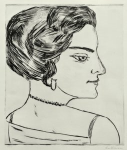 Naïla v profilu od Max Beckmann