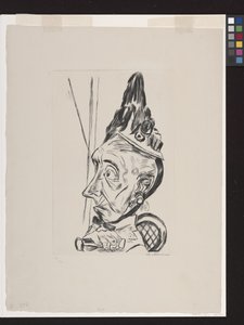 Stará žena S Kapotou od Max Beckmann
