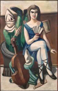 Pierrette a klaun od Max Beckmann