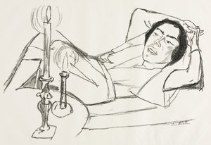 Ležící žena (Portrét Johanny Loebové) od Max Beckmann