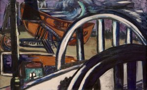 Loděnice. Železný most od Max Beckmann