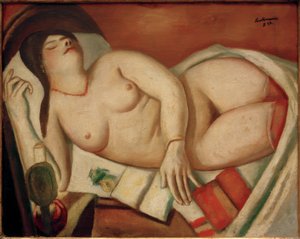 Spaní od Max Beckmann