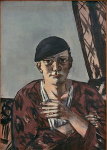 Autoportrét s černou čepicí od Max Beckmann