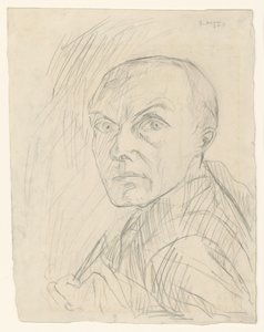 Autoportrét v poloprofilu směrem doleva od Max Beckmann