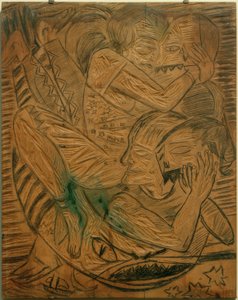Autoportrét s Naïlou jako cirkusovou umělkyní od Max Beckmann