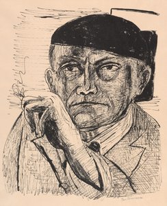 Autoportrét (vlastní podobizna) od Max Beckmann