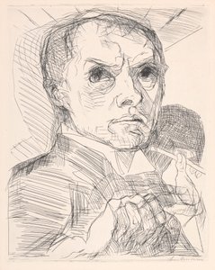 Autoportrét se stylusem od Max Beckmann