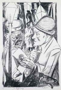 Autoportrét, z „pekla“ od Max Beckmann