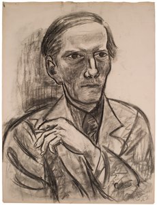 Skica k „Portrétu Freda Conwaye“ od Max Beckmann