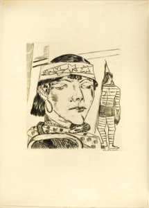Snake Lade, talíř deset z veletrhu od Max Beckmann