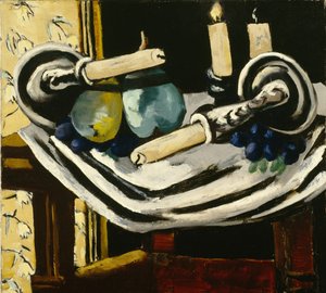 Zátiší s padlými svíčkami od Max Beckmann