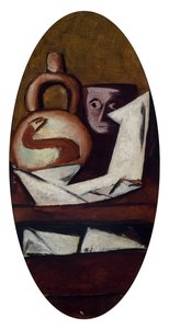 Zátiší s mexickou postavou od Max Beckmann