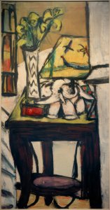Zátiší s noční lampou od Max Beckmann
