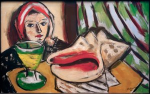 Zátiší s velkou mušlí od Max Beckmann