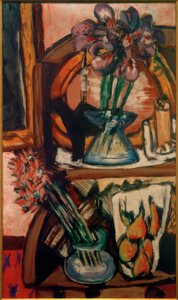 Zátiší se dvěma vázami s květinami od Max Beckmann