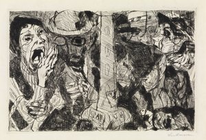 Ulice II od Max Beckmann
