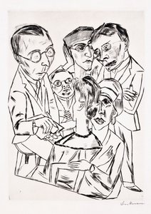 Umělec ve společnosti od Max Beckmann