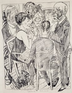 The Disappointed I, Max Beckmann (1884-1950), litografie. Německo, 20. století. od Max Beckmann