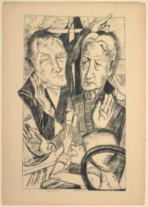 The Family, deska jedenáct od Die Hölle od Max Beckmann