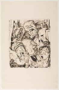 The Yawners, deska 7 z portfolia „Faces“ od Max Beckmann