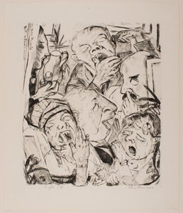 The Yawners, deska 7 z portfolia „Faces“ od Max Beckmann