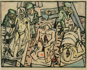 Totenhaus od Max Beckmann