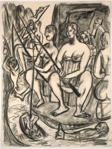 Ženy Rybaření od Max Beckmann