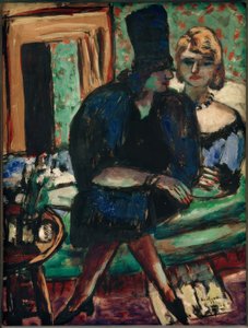 Dvě ženy na pohovce od Max Beckmann