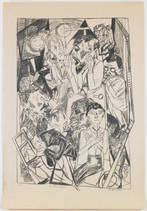 deska 6: Ideologové od Max Beckmann
