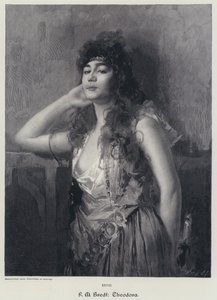 Theodora (rytina) od Max Ferdinand Bredt