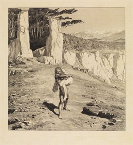 Adam (Eva a budoucnost, opus III, list 5) od Max Klinger