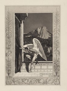 Přicházející Amor (Amor a Psyché, Opus V, list 12) od Max Klinger