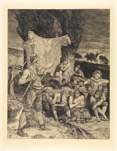 Bída (O smrti, druhý díl, opus XI, list 7) od Max Klinger