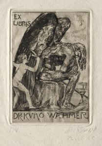 Ex Libris Dr. Kuno Waehmer od Max Klinger