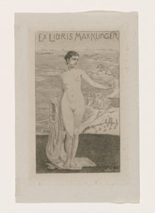 Ex libris van Max Klinger Lo sono io (název na objektu) od Max Klinger