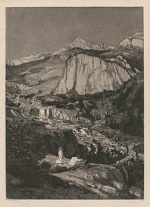 Intermezzo: Moonlit Night Opus IV, 5, 1881. od Max Klinger