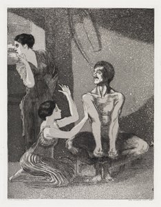 Dívka a střelec (Stan, Opus XIV, 1. část, č. 9) od Max Klinger
