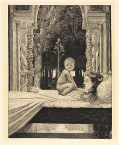 Matka a dítě (Mrtvá matka) (O smrti, druhá část, opus XI, list 9) od Max Klinger