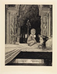 Matka a dítě (Mrtvá matka) (O smrti, druhý díl, opus XI, tabule 9) od Max Klinger