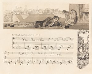 Opus XII, Brahmsova fantazie, 1894. od Max Klinger