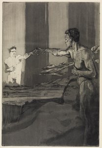 Filozof (O smrti, druhý díl, opus XI, list 4) od Max Klinger