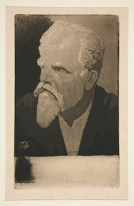 Autoportrét s doutníkem od Max Klinger