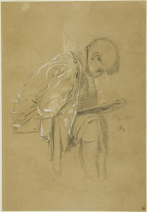 Kronikář (recto a verso) od Max Klinger