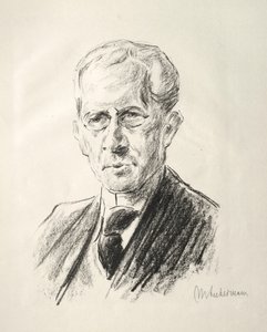 Arno Holz Mappe: Portrét Arno Holz, 1923. od Max Liebermann