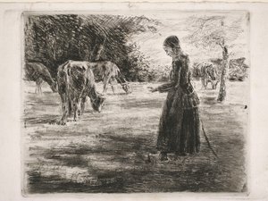 Na pastvině (u Deldenu v Holandsku) od Max Liebermann