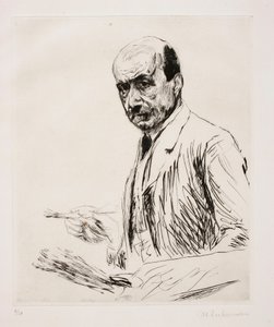 Autoportrét s paletou od Max Liebermann